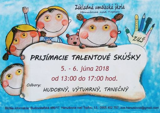 ZUŠ-Prijímacie skúšky ZUŠ-Prijímacie skúšky
