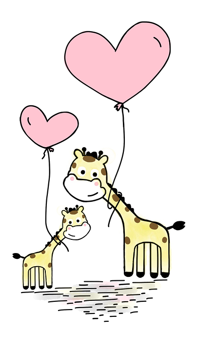 Zdroj: https://pixabay.com/en/giraffe-love-balloon-cute-animal-3258053/ 